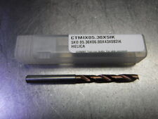 Ctmi 5.30mm Coolant Thru Carbide Drill 5xd 05.30x06.00x43x082ik Helica Loc1301a