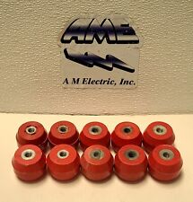 Glastic Electrical Stand Off Insulators 38-16 Thread 2 High Lot Of 10 D-8