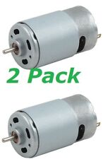 2pc 18v Dc Motor 550 High Torque 20k Rpm Rc Car Drill Tool 18in Round Shaft