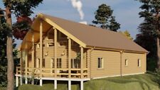 Log Cabin Home Shell Kit Logs 1950 Sq Ft 32 By 50 With Loft