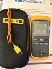 Fluke 51 Ii Thermocouple Thermometer Excellent Case Screen Protector