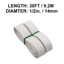 12in 14mm Diameter White Heat Shrink Tubing Shrinkable Tube 30ft 21