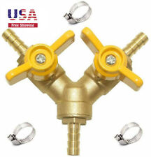 3 Way Shut Off Valve 12 Hose Barb 2 Switch Y Shaped Ball Valve Water Fuel Air