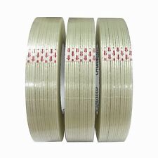 3pack Mono Filament Strapping Tape 6.2mil X 1inch X 60yds Commodity Grade Heavy