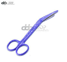 Blue Dew Drops Pattern Color Lister Bandage Scissors 5.5 Stainless Steel
