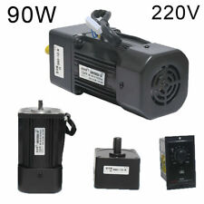New 220v 90w Ac Gear Motor Variable Speed Controller Strong 2.7-415 Rpmmin
