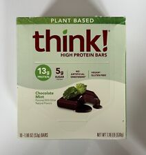 Think Veganplant Based High Protein Bars Chocolate Mint Pack Of 10