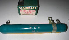 Clarostat Adjustable Tubular Ceramic Power Resistor Vp50ka 50 Watt 800 Ohm