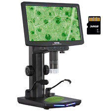 Vevor Digital Microscope Coin Microscope 7in Ips Screen 10-1200x Magnification