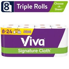Viva Signature Cloth Choose-a-sheet Paper Towels - White 8 Rolls
