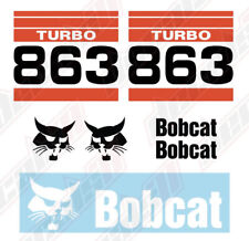 Bobcat 863 Turbo Skid Steer Set Vinyl Decal Sticker - Aftermarket