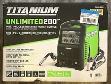 Titanium Unlimited 200 Mig Flux-cored Dc-tig Dc-stick Welder 120240 Volt Input