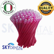 Up To 4500 Dental Saliva Ejectors Suction Ejector Pink Clear Tips Made In Italy
