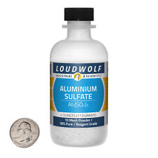 Aluminium Sulfate 4 Ounce Bottle 99 Pure Reagent Grade 10 Mesh Powder