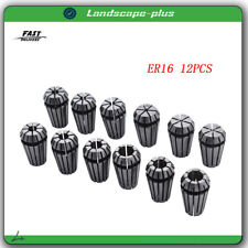 Er16 132-38 Spring Collet Set For Cnc Milling Lathe Tool 12pcs