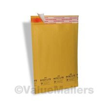 100 0 6x10 Ecolite Kraft Bubble Mailers Padded Envelopes Bags Cd Dvd 6 X 10