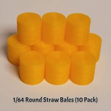164 10 Pack Round Straw Bales - Farm Diorama