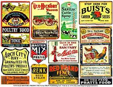 Farm Country Stickers Wagon Cattle Feed Windmill Creamery Ranch 2 Sheets