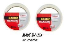 Fragile Marking Tape Handle W Care Shipping Packing 1.88 Scotch 2 Rolls 