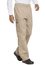 Nwt Dickies Unisex Cargo Style Chef Pants In Khaki Dc12