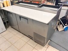 True 67- 2 Door Pizza Prep Table Cooler Tpp-67 Quartz Countertop Included