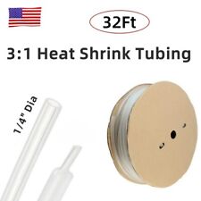 31 Clear Heat Shrink Tubing 14dia Adhesive Lined Wire Insulation 32ft