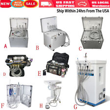 Portable Dental Delivery Treatment Cart Unit Equipment Mobile Compressor A