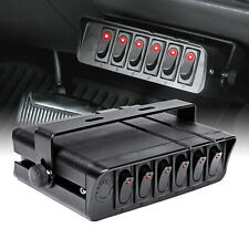 6-gang 12v Dc 40a Onoff Rocker Switch Box For Jeep Auto Automotive Car