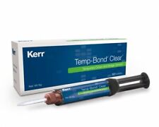 Kerr Temp-bond Clear Dental Temporary Cement 5ml Syringe 10 Mixing Tips 33351