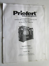 Priefert Squeeze Chute Model 04 Operator Manual