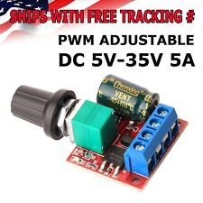 Adjustable Dc Pwm Motor Fan Controller Module 4.5v-35v With Onoff Switch