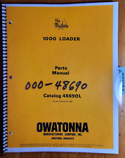Omc Owatonna 1000 Mustang Skid Steer Loader Parts Manual 48690l 000-48690 969