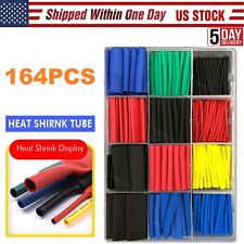 164 Pcs Heat Shrink Tubing Tube Assortment Wire Cable Insulation Sleeving Kit Us