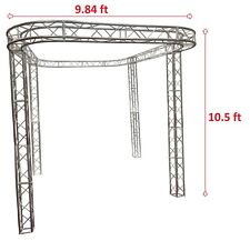 Trade Show Booth Trusses Dj Stage 10.5ft H X 9.8ft L X 11ft W Truss Box Aluminum