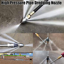High Pressure Pipe Dredging Cleaning Nozzle Washer Sewer 6 Jet Nozzle Washing