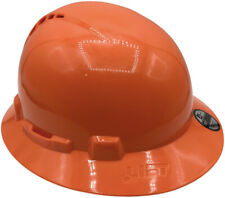 Lift Safety Briggs Vented Full Brim Hard Hat Helmet Orange Hbfc-20ho