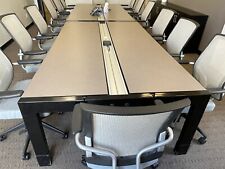 Swiftspace Foresight 8 Mobile Benching Conference Table Workstation.