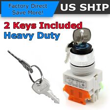 22mm Onoff Locking Key Switch Security Lock Heavy Duty Keyed Power Ignition