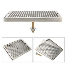 Us Ship- Stainless Steel 12 X 9 Surface Mount Beer Drip Tray With Drain