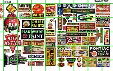 Nh044 Daves Decals 12 Set N Scale Advertising Signs Telephone Paint Mixed Ads