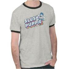 Vintage Slush Puppie Official Cartoon Logo Adult Short Sleeve Ringer T Shirt