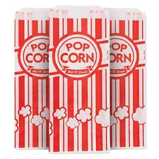 Stock Your Home Disposable Red And White 1 Oz Popcorn Bag - 500 Count
