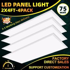 2 X 4 Led 75 Watts Panel Troffer 4 Pack Flat Panel Led Within Led Drivers