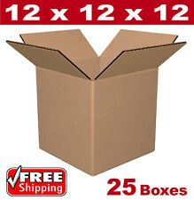 25 - 12x12x12 Cardboard Boxes Mailing Packing Shipping Box Corrugated Carton