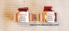Pair Two Mundorf Coil Inductor Cfc16 0.33 Mh Pure Copper Foil