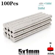 100 Neodymium Magnets Round Disc N35 Super Strong Rare Earth 5mm X 1mm Lot Usa