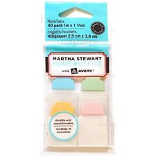 Martha Stewart Home Office Notetabs 1 Mini Note Tabs Classic Pastel 40pk 16484