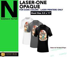 Laser 1 Opaque Dark Shirt Heat Press Machine Transfer Paper 8.5 X 11 -100 Sheets