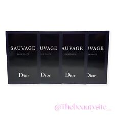 Dior Sauvage Sample-vials For Men 0.03 Oz 1ml Edt 4 Pcs New1 Free Extra Vial