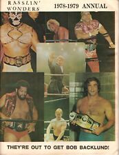 Rasslin Wonders 1978 1979 Annual Superstar Graham Buddy Rogers Dusty Rhodes Wwf